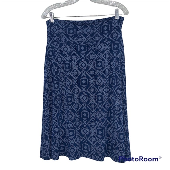 LuLaRoe size Large blue skirt - Picture 8 of 8